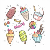 ドードレ描カートン食品 シール (正面)