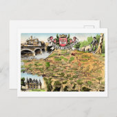 ドードングネバレーフランスの地図 ポストカード (正面/裏面)