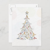 ドードーお洒落ズのクリスマスツリー シーズンポストカード (正面/裏面)