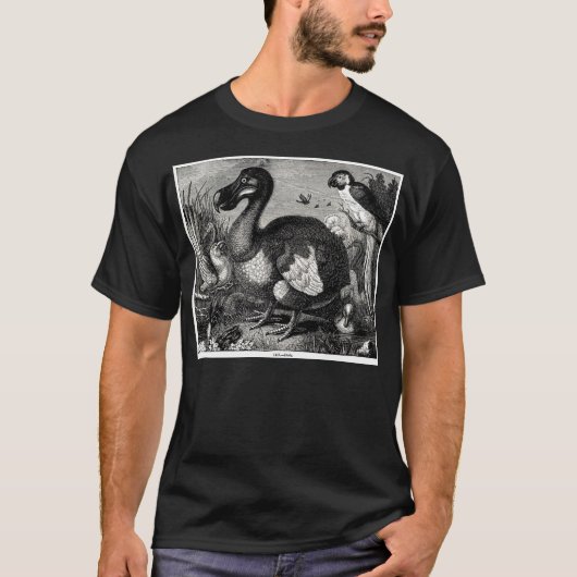ドードーの旧式なプリント Tシャツ (正面)