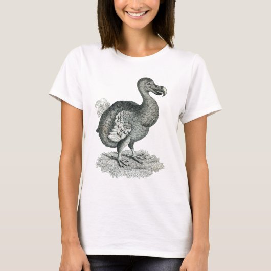 ドードーの鳥のプリント Tシャツ (正面)