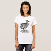 ドードーの鳥のプリント Tシャツ (正面フル)