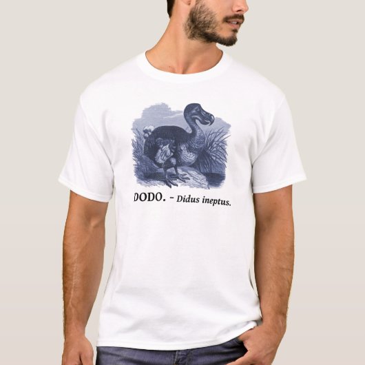 ドードーの鳥(Didusのineptus) Tシャツ (正面)
