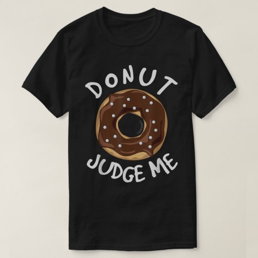 ドーナおもしろいツのT判断 Tシャツ (デザイン正面)