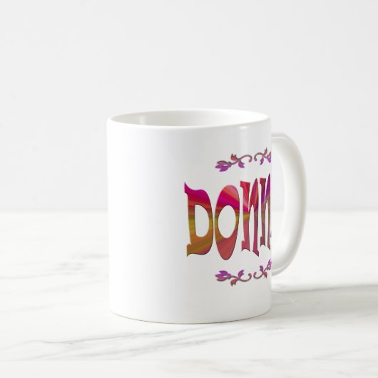 ドーナのマグの意味 コーヒーマグカップ (正面右)