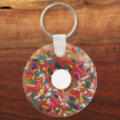 ドーナスプリングスカラフルおもしろいペストリー キーホルダー (正面)