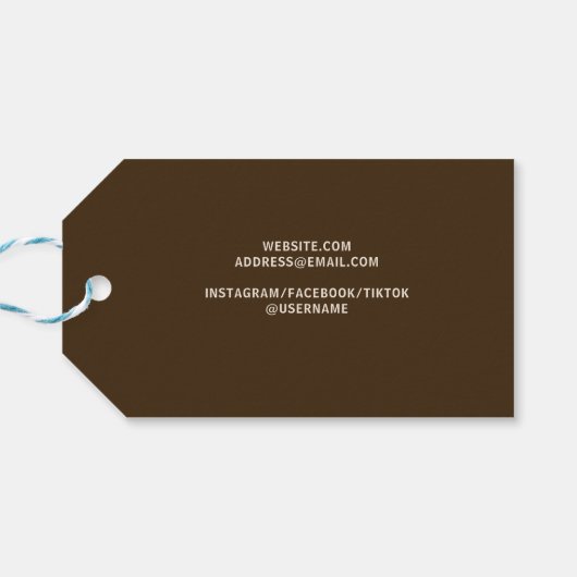 ドーナッツつや消しスプリンクルズベーカーベーカリー ギフトタグ (裏面横)