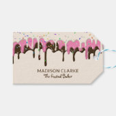 ドーナッツつや消しスプリンクルズベーカーベーカリー ギフトタグ (正面(横))