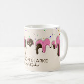 ドーナッツつや消しスプリンクルズベーカーベーカリー コーヒーマグカップ (正面右)