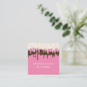 ドーナッツつや消しスプリンクルズベーカーベーカリー スクエア名刺 (スタンド正面)