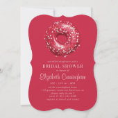 ドーナッツとブライダルシャワー 招待状 (正面)