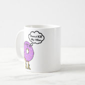 ドーナッツは私のバイブパンを殺す コーヒーマグカップ (正面左)