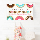ドーナッツショップバースデーパーティー 横断幕 (インサイチュ)