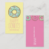 ドーナッツショップベーカリーカフェパスティ 名刺 (正面/裏面)