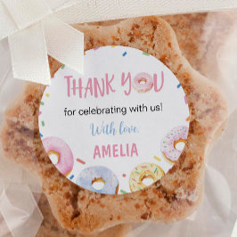 ドーナッツスウィートワン誕生日 ラウンドシール