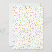 ドーナッツスウィート物ベビーシャワー招待状 招待状 (裏面)