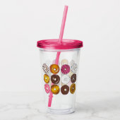 ドーナッツダースブレックファーストフードペストリードーナツ アクリルタンブラー (裏面)