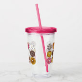 ドーナッツダースブレックファーストフードペストリードーナツ アクリルタンブラー (左)