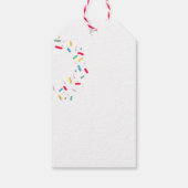 ドーナッツピンク感謝してい誕生日Aギフトラベル ギフトタグ (裏面)