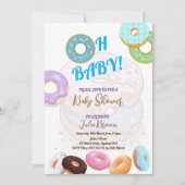 ドーナッツベイビーシャワーボーイ 招待状 (正面)