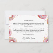 ドーナッツベビースプリンルガール サンキューカード (裏面)