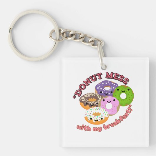 ドーナッツメスウィズマイブレックファースト キーホルダー (正面)