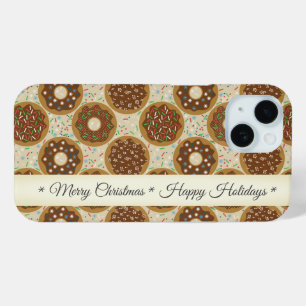 ドーナッツメリークリスマスハッピーホリデー iPhone 15ケース
