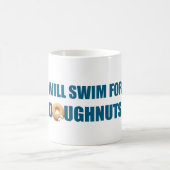 ドーナッツ、ギフトのために泳おもしろいぐ コーヒーマグカップ (中央)