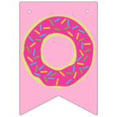 ドーナットキッズバースデーパーティードーナッツ バンティングフラッグ (第3の旗)