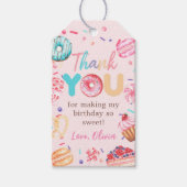 ドーナットキャンディバースデーパーティギフトラベル ギフトタグ (正面)