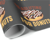 ドーナットデッドリフトジムトレーニングフィットネスファストフードファン ラッピングペーパー (ロールコーナー)