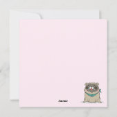 ドーナットプグホリデーカード シーズンカード (裏面)