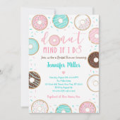 ドーナットマインドもしイドドーナツブライダルシャワー 招待状 (正面)