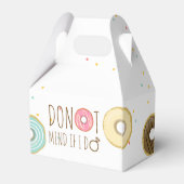 ドーナットマインドもし私は好意ボックスブライダルシャワーバッグ フェイバーボックス (裏面サイド)