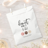 ドーナットマインドもしIドゥ結婚式の引き出物バッグ フェイバーバッグ (クリップ留めされた状態)