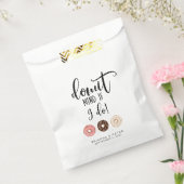 ドーナットマインドもしIドゥ結婚式の引き出物バッグ フェイバーバッグ (封をした状態)