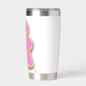 ドーナットミプルおもしろいボードゲームデザイン 保温保冷タンブラー (背面)