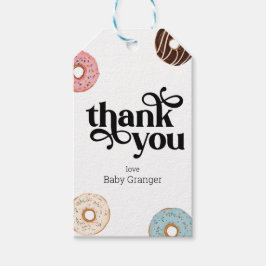 ドーナッパーソナライズされたトサンキューメッセージカード ギフトタグ