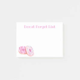 ドーナッ忘れトリストの注意 ポストイット