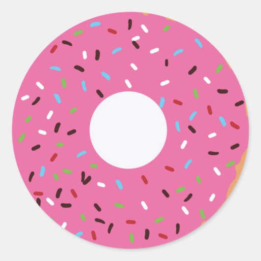 ドーナツありがとう ラウンドシール (正面)