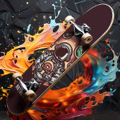 ドーナツおもしろいパーソナライズされた名 スケートボード