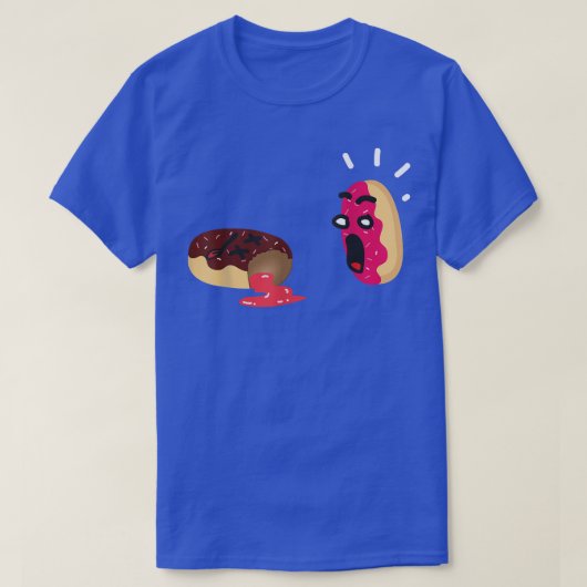 ドーナツおもしろい Tシャツ (デザイン正面)