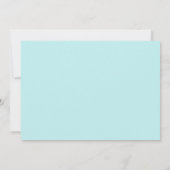 ドーナツおよびおむつは男の子の男女共学のベビーシャワーを振りかけます 招待状 (裏面)