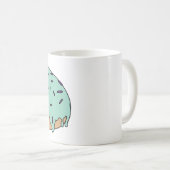 ドーナツお気に入りのをカスタマイズ可能 コーヒーマグカップ (正面右)