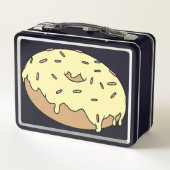 ドーナツお気に入りのをカスタマイズ可能 メタルランチボックス (裏面)