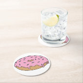 ドーナツお気に入りのをカスタマイズ可能 ラウンドペーパーコースター (インサイチュ)