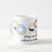 ドーナツかわいいことわざ コーヒーマグカップ (正面左)