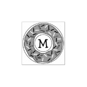 ドーナツかわいいキッズモノグラムイニシャルドーナツ ラバースタンプ (インプリント)