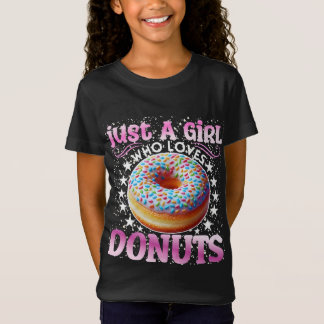 ドーナツが大好きな女の子 Tシャツ