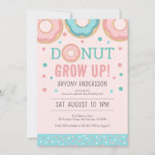 ドーナツが最初の誕生日パーティーを開く 招待状 (正面)